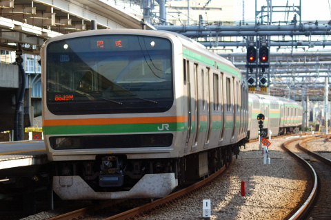 【JR東】E231系U538編成 東京総合車両センター出場を大崎駅で撮影した写真