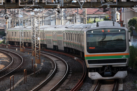 【JR東】E231系U538編成 東京総合車両センター出場を東十条駅付近で撮影した写真