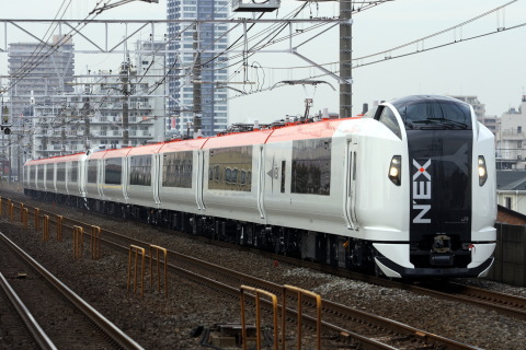 【JR東】E259系NE011編成+NE012編成 東急出場の拡大写真