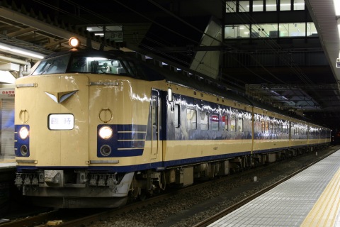 【JR東】583系「中央線120 ゴロンと号」を八王子駅で撮影した写真