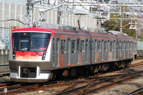 【東急】6000系6106F 試運転を実施を鷺沼駅で撮影した写真