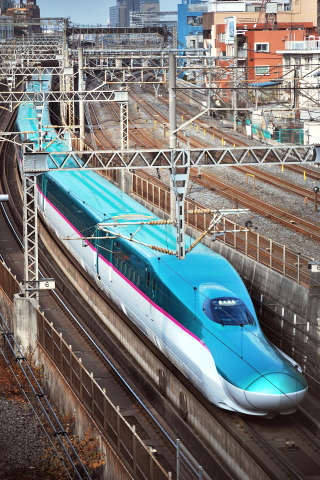 【JR東】E5系S11編成 試運転（10日）を日暮里駅付近で撮影した写真