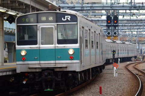 【JR東】203系マト54編成 東京総合車両センター出場を大崎駅で撮影した写真