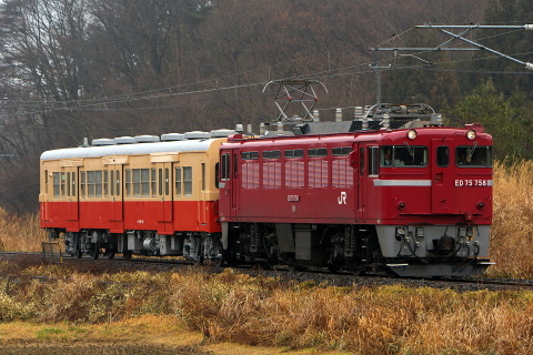 【JR東】キハ30-62 国鉄色で郡山総合車両センター出場を白坂～豊原で撮影した写真