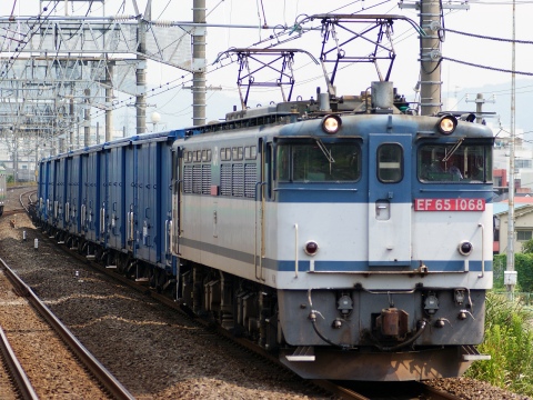 【伊豆箱】レール輸送臨時貨物運転を小田原駅で撮影した写真