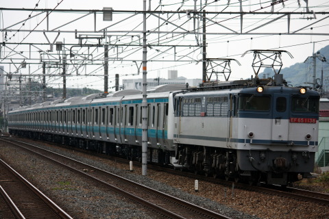 【JR東】E233系ウラ172編成甲種輸送 - 長岡京駅にて撮影