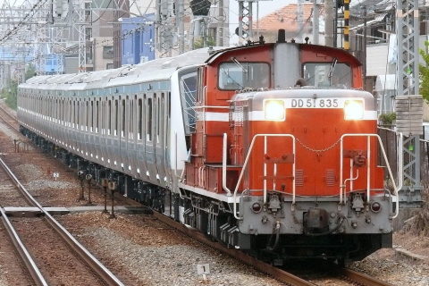 【JR東】E233系ウラ172編成甲種輸送 - 甲南山手駅にて撮影