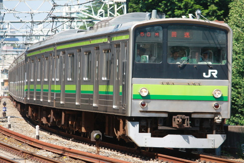【JR東】205系クラH22編成東京総合車両センター入場の拡大写真