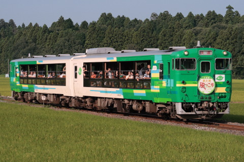 【JR東】「奥久慈風っこ号」運転 - 下菅谷～後台にて撮影