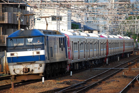 【JR九】813系3両×3本 甲種輸送を須磨駅で撮影した写真