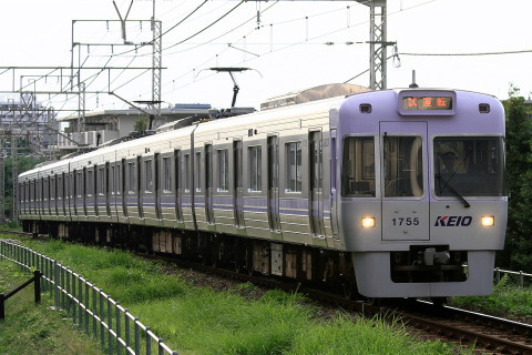 【京王】1000系1755F試運転を高井戸駅で撮影した写真