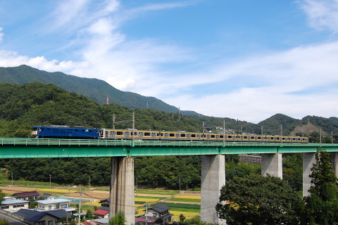 【JR東】209系ナハ1編成 長野配給を鳥沢～猿橋で撮影した写真