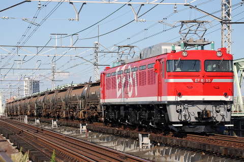 13日の5388レ～5781レはEF81-95が牽引しました。