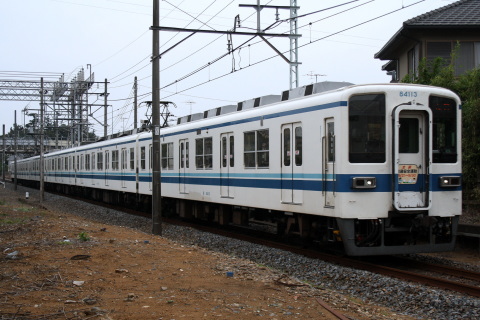 【東武】野田線の8000系に全国交通安全運動ヘッドマーク掲出 - 野田市～梅郷にて撮影