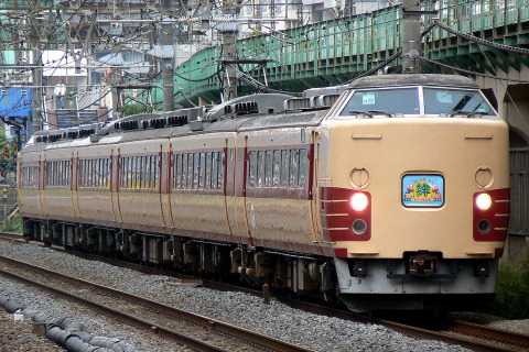 【JR東】183系OM101編成団臨「絆号」 - 鶴見駅にて撮影
