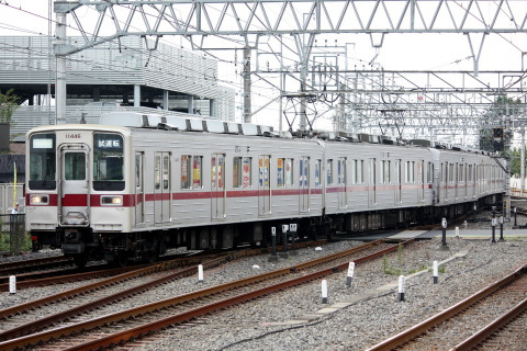 【東武】10030系11446F＋11652F 試運転を川越市駅で撮影した写真