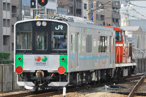 【JR東】E911系『NEトレイン』東急出場甲種輸送を桜木町駅で撮影した写真