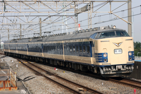 【JR東】583系仙台車使用 TDR臨運転を葛西臨海公園駅で撮影した写真