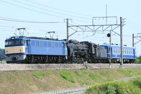  【JR東】D51-498号機　高崎車両センターへ配給輸送を岡部～本庄で撮影した写真
