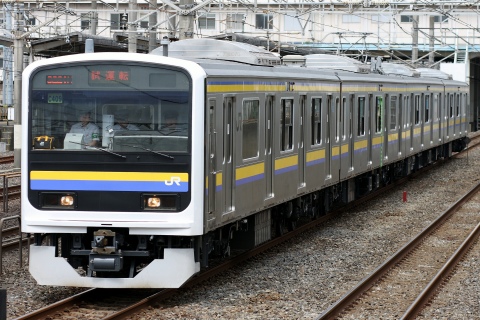 【JR東】209系マリC409編成 試運転を幕張駅付近で撮影した写真