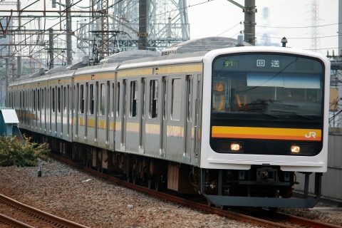 【JR東】209系ナハ1編成国府津へ回送を八丁畷駅で撮影した写真