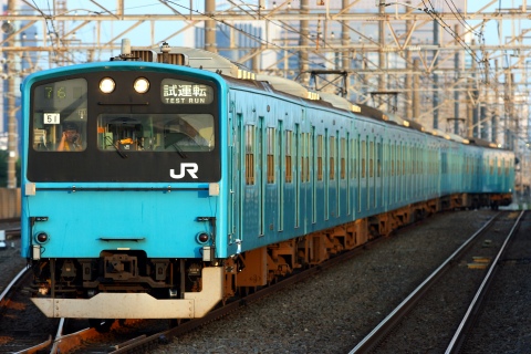 【JR東】201系ケヨ51 K1編成試運転を新習志野駅で撮影した写真