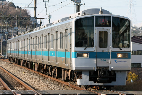 【小田急】1000形1058F 試運転を栗平駅で撮影した写真