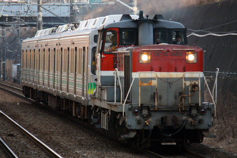 【JR貨】秩父鉄道7500系7501F 甲種輸送を古淵駅で撮影した写真