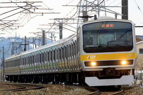 【JR東】山手線用サハE231-600＋4600 公式試運転の拡大写真