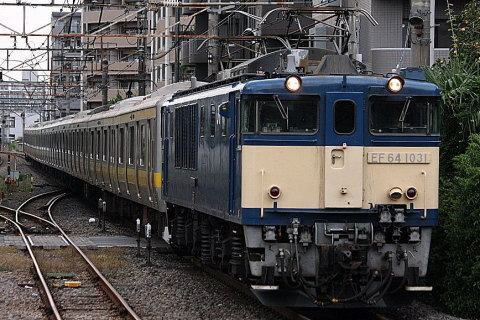 【JR東】山手線用サハE231形600・4600番代 配給輸送（10月12日）の拡大写真