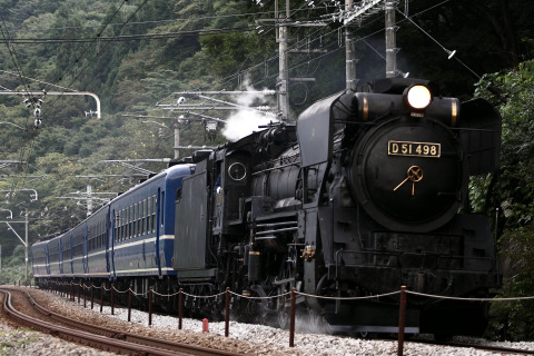 【JR東】D51-498＋12系 上越線で試運転の拡大写真