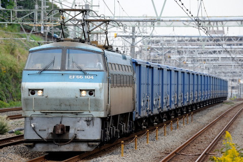 【JR貨】東海道貨物線リフレッシュ工事に伴う迂回運転を新子安駅で撮影した写真
