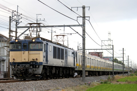 【JR東】山手線用サハE231形600・4600番代 配給輸送を北鴻巣～鴻巣で撮影した写真