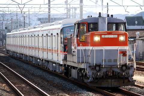 【名市交】6050形6152編成 甲種輸送を岡崎駅で撮影した写真
