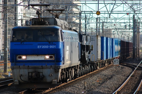 【JR貨】シキ801B1 沼津へ回送を平塚駅で撮影した写真