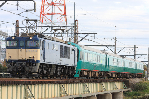 【JR東】485系タカTG10編成『やまなみ』 EF64-1032牽引で新前橋へを岡部～本庄で撮影した写真