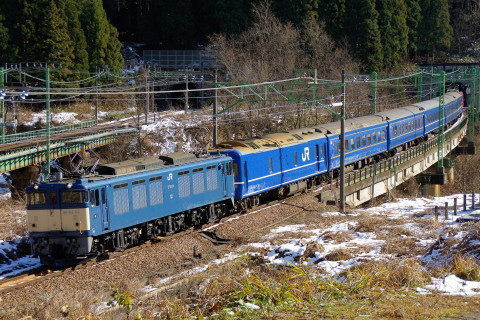【JR東】24系青森車使用 団体臨時列車の拡大写真
