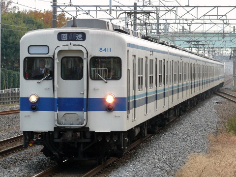 【東武】8000系8505F＋8111F 東武ファンフェスタへの送り込みの拡大写真