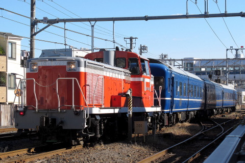 【JR東】14系尾久車3両 配給輸送を尾久駅で撮影した写真