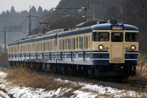 【JR東】115系訓練車使用の日光線列車防護訓練実施を下野大沢～文挟で撮影した写真