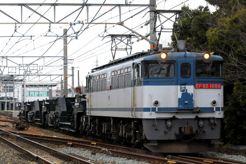 【JR貨】シキ1000×3両 関西地区からの返却輸送を二川～新所原で撮影した写真