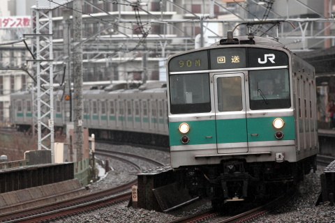 【JR東】203系マト69編成 東京総合車両センター入場を五反田駅で撮影した写真