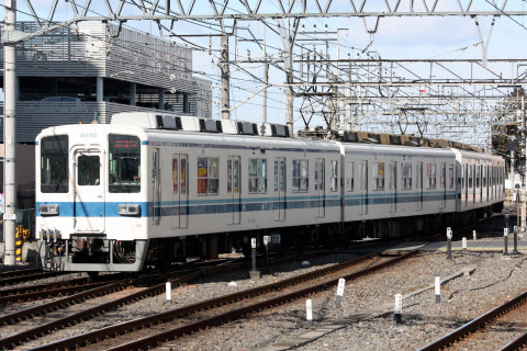 【東武】8000系81100F 試運転を川越市駅で撮影した写真
