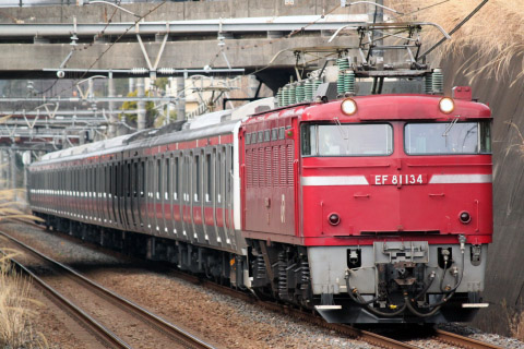 【JR東】E233系5000番代ケヨ501編成 配給輸送を新松戸～新八柱で撮影した写真