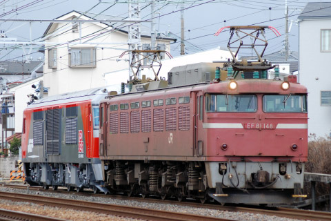 【JR貨】DF200-119 甲種輸送を茨木～摂津富田で撮影した写真