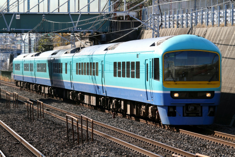 【JR東】485系G1編成『ニューなのはな』　交直切替試運転を東船橋駅で撮影した写真