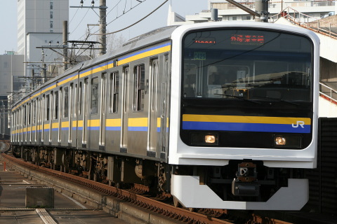 【JR東】幕張車両センター所属209系 単独運用開始を本千葉駅で撮影した写真
