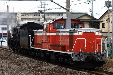 【秩鉄】C58-363 上越線内試運転を井野駅で撮影した写真