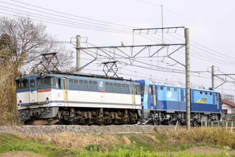 【JR貨】EH200-23 甲種輸送を吹上～行田で撮影した写真