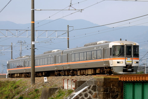 【JR海】特急「しだれ桜号」運転を竪堀～入山瀬で撮影した写真